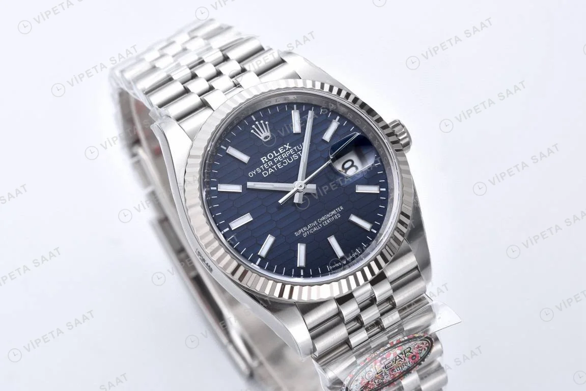 Rolex Datejust Yeşil 41mm Oyster Clean Factory 3235 Super Clone ETA Saat detay 6
