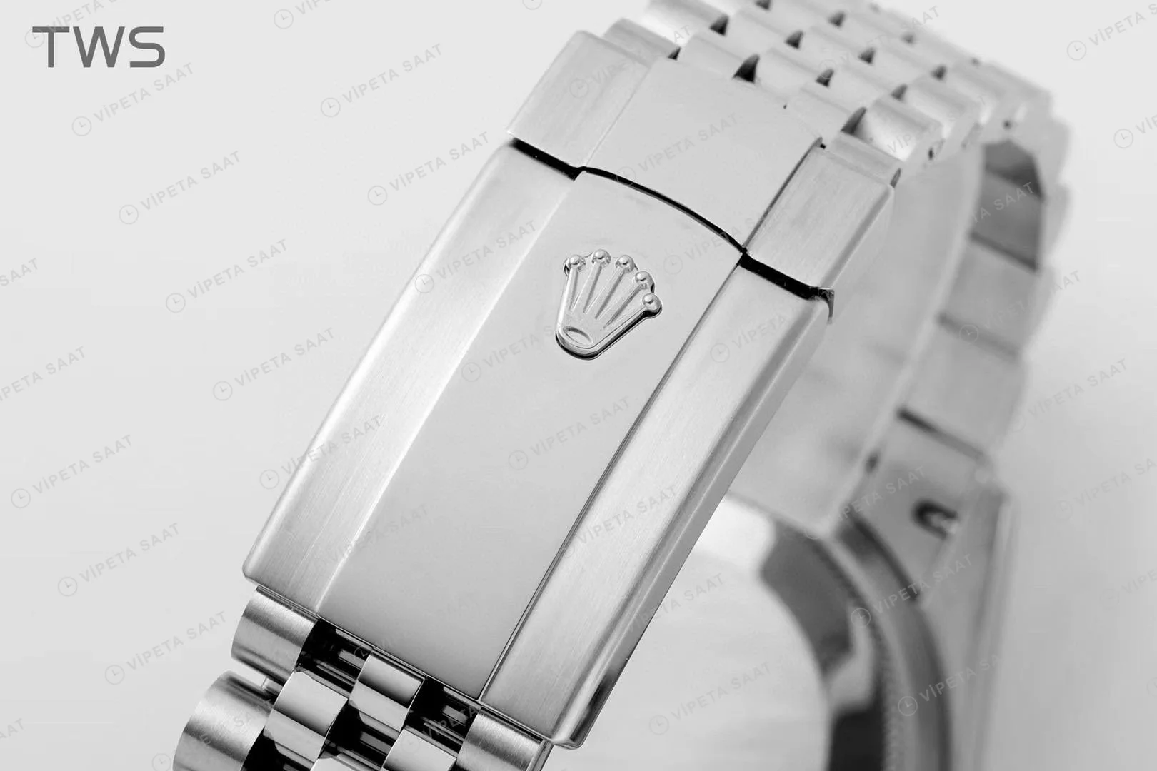 Rolex Datejust 126234 Baget Yeşil Palm 36mm Super Clone ETA Saat detay 7