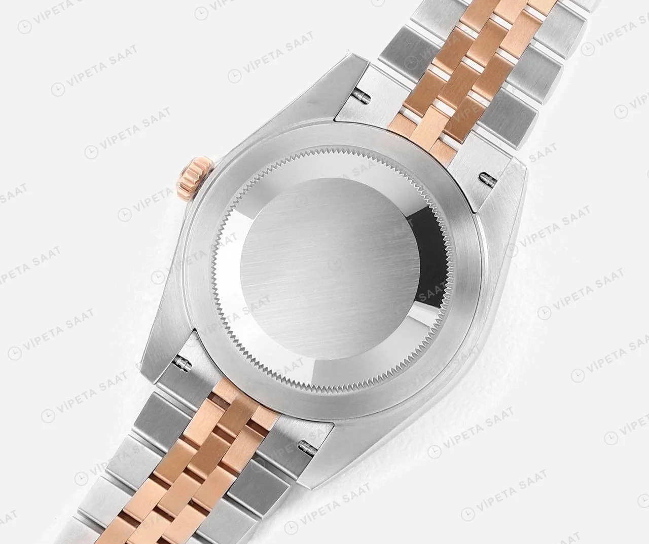 Rolex Datejust 126331 Two-Tone Rose Gold Super Clone ETA Saat detay 6