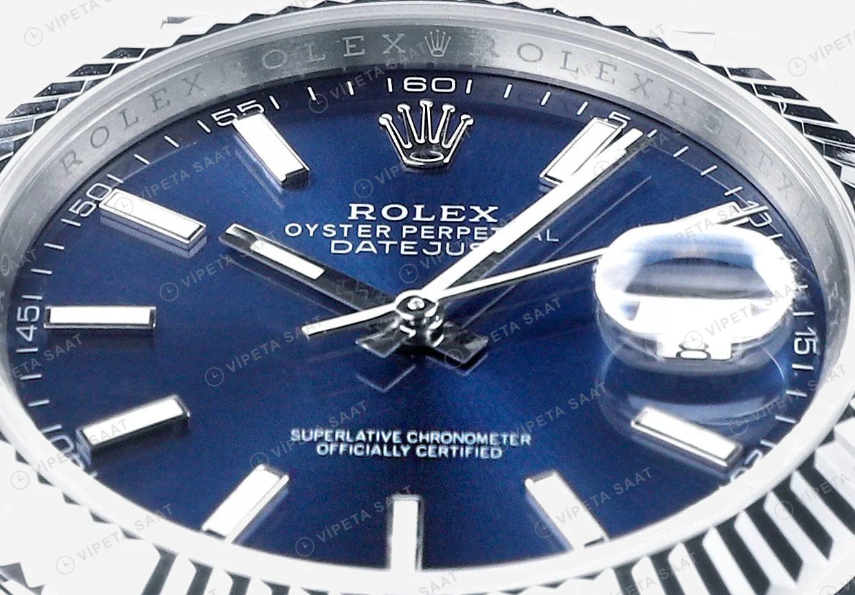 Rolex Datejust 126334 Beyaz 41mm Oyster Super Clone ETA Saat detay 7