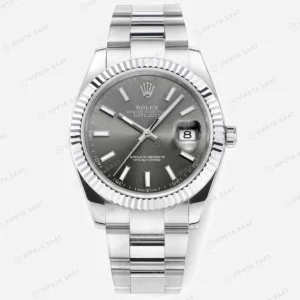 Rolex Datejust Gri 41mm Jubilee Super Clone ETA Saat karşıdan görünüm