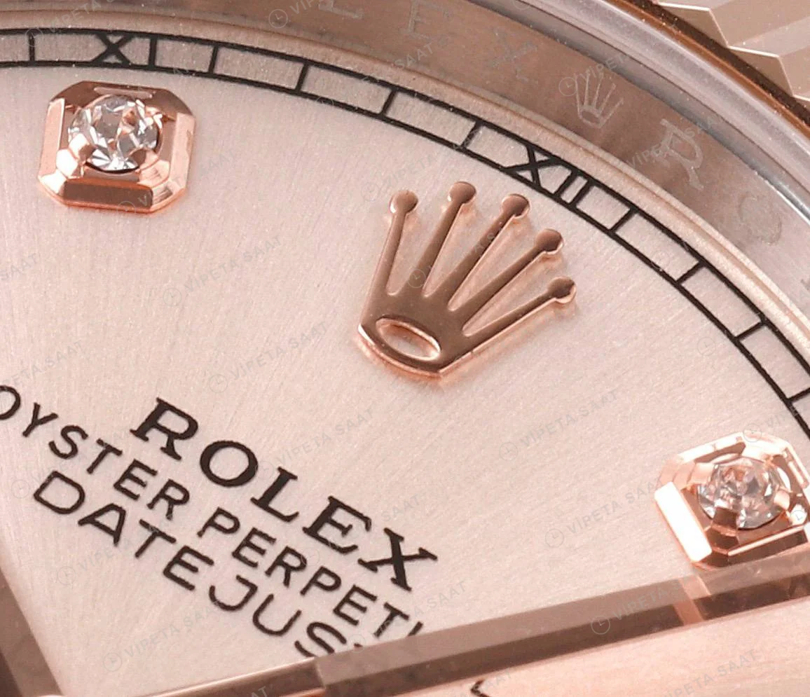 Rolex Datejust 126331 Steel Everose Gold Super Clone ETA Saat detay 4