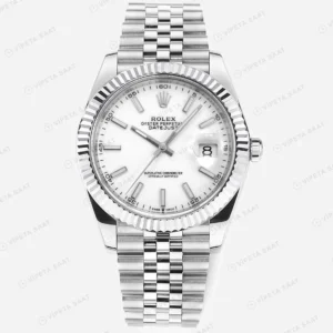 Rolex Datejust 126334 Beyaz Jubilee Super Clone ETA Saat karşıdan görünüm
