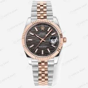 Rolex Datejust 126331 Gri 41mm Jubilee Super Clone ETA Saat karşıdan görünüm