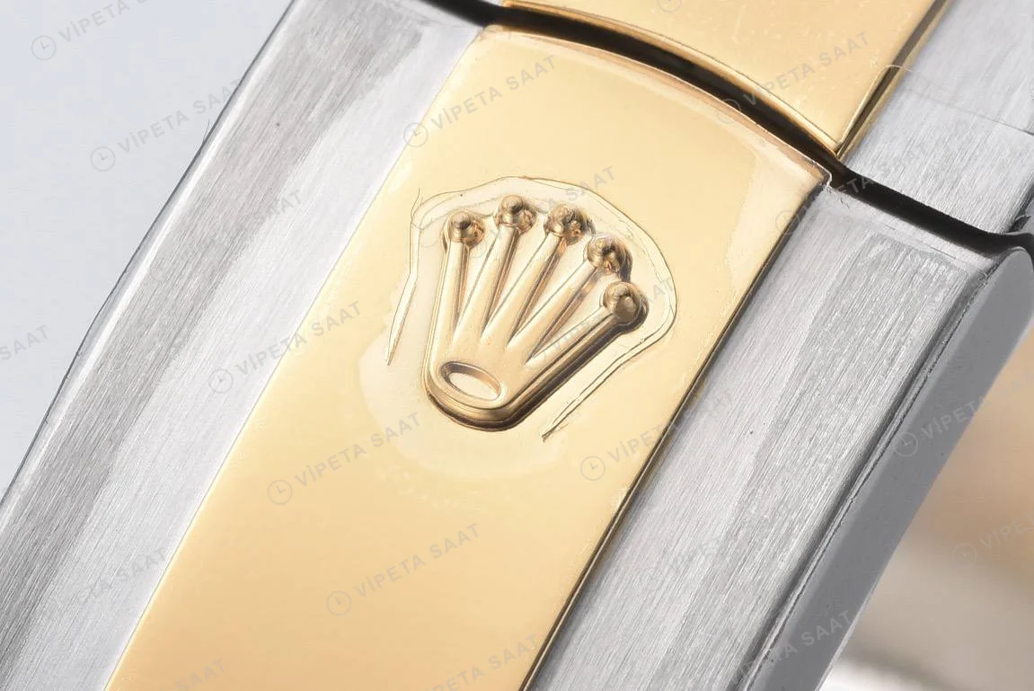 Rolex Datejust 126333 Gold Dial Sarı 41mm Super Clone ETA Saat detay 4