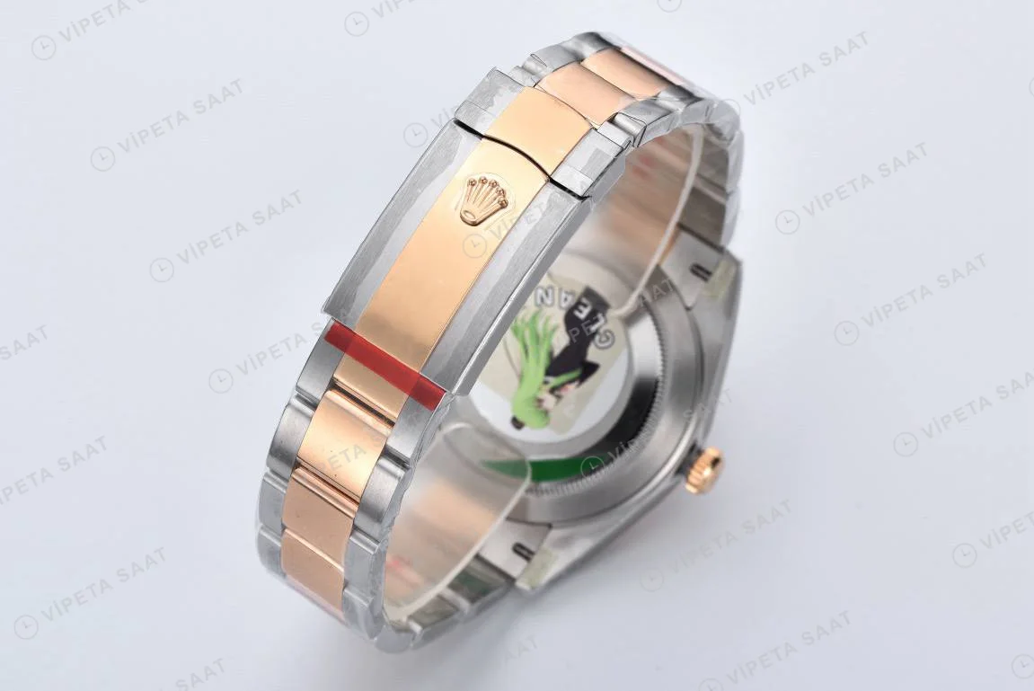 Rolex Datejust 126331 Pembe 41mm Oyster pink Super Clone ETA Saat detay 7