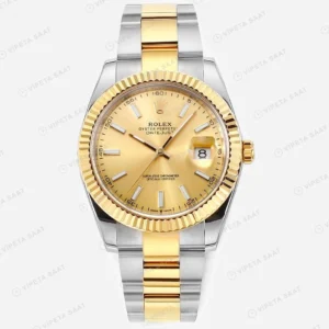 Rolex Datejust 126333 Champagne 41mm Oyster Super Clone ETA Saat karşıdan görünüm