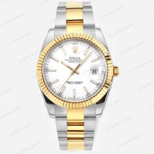 Rolex Datejust 126333 Beyaz 41mm Oyster Super Clone ETA Saat karşıdan görünüm