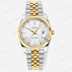 Rolex Datejust 126333 Beyaz 41mm Super Clone ETA Saat karşıdan görünüm