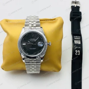 Rolex Datejust Gri Kadran Çelik 41mm Super Clone ETA Eta Saat detay 9