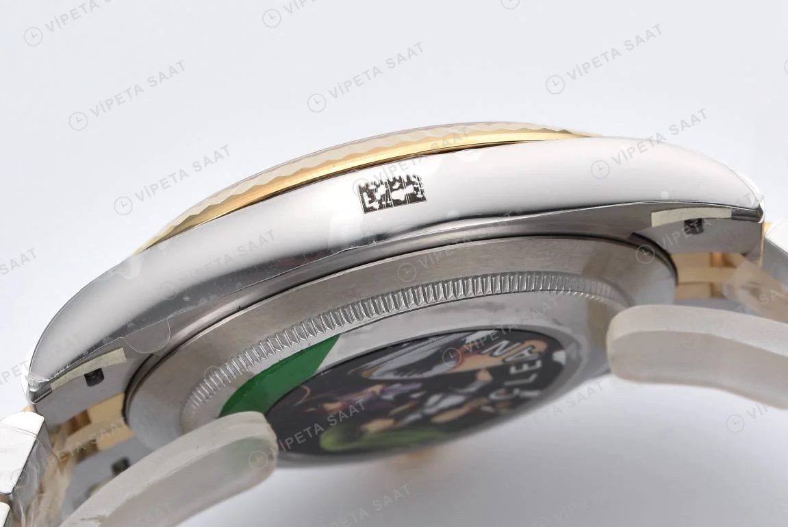 Rolex Datejust 126333 wimbledon Gri Jubilee 3235 Super Clone ETA Saat detay 4