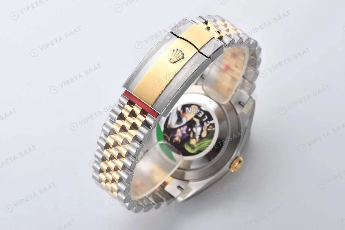 Rolex Datejust 126333 wimbledon Gri Jubilee 3235 Super Clone ETA Saat detay 6