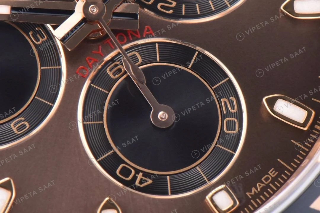 Rolex Daytona 116515LN Kahve Oyster Clean Factory Super Clone ETA Saat detay 3
