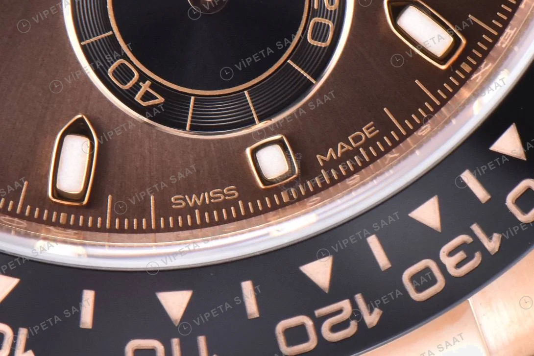 Rolex Daytona 116515LN Kahve Oyster Clean Factory Super Clone ETA Saat detay 5