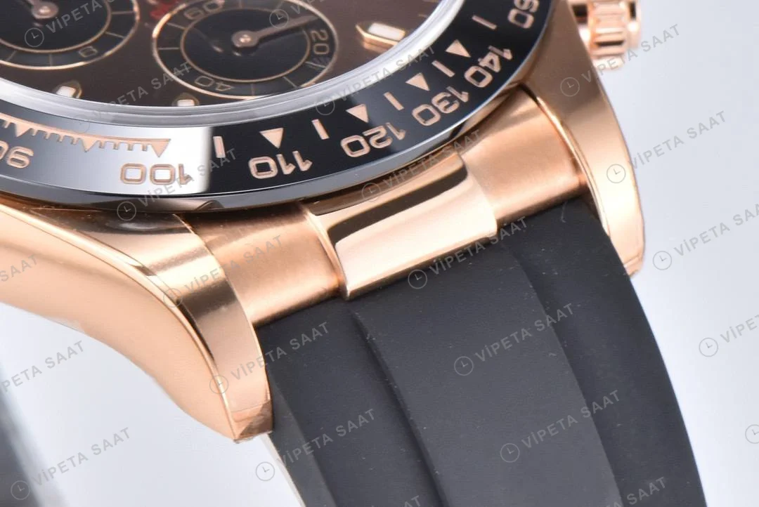 Rolex Daytona 116515LN Kahve Oyster Clean Factory Super Clone ETA Saat detay 6