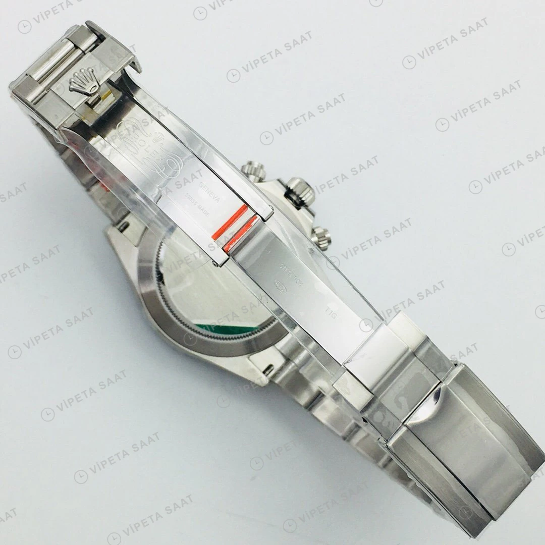 Rolex Daytona Kronograf Beyaz Kadran Çelik 40mm Super Clone ETA Eta Saat detay 4
