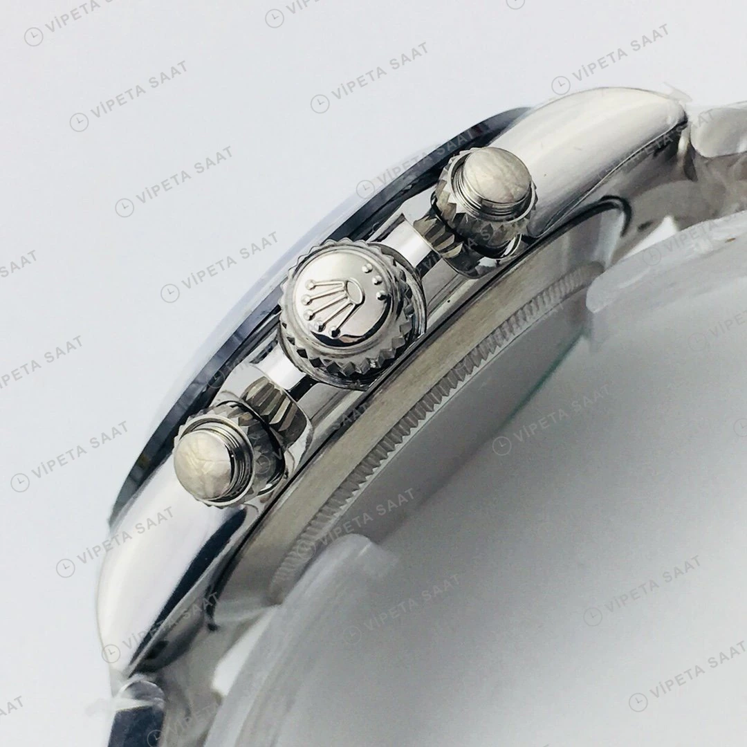Rolex Daytona Kronograf Beyaz Kadran Çelik 40mm Super Clone ETA Eta Saat detay 7