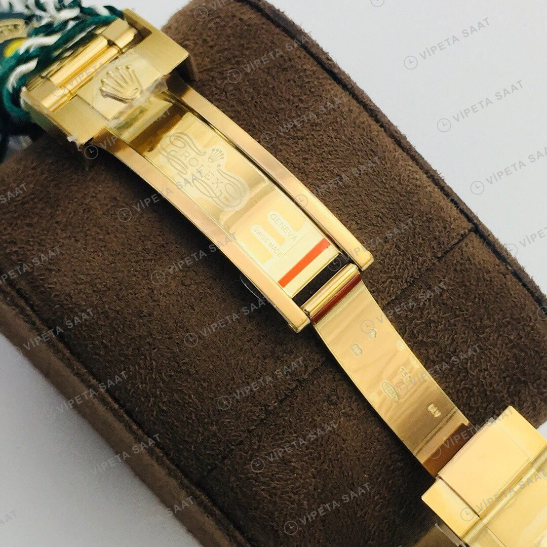Rolex Daytona Kronograf Kırmızı Kadran Gold 40mm Super Clone ETA Eta Saat detay 6