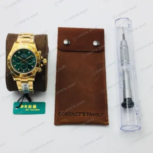 Rolex Daytona Kronograf Yeşil Kadran Gold 40mm Super Clone ETA Eta Saat detay 5