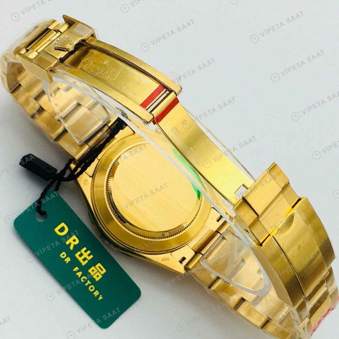 Rolex Daytona Kronograf Yeşil Kadran Gold 40mm Super Clone ETA Eta Saat detay 7