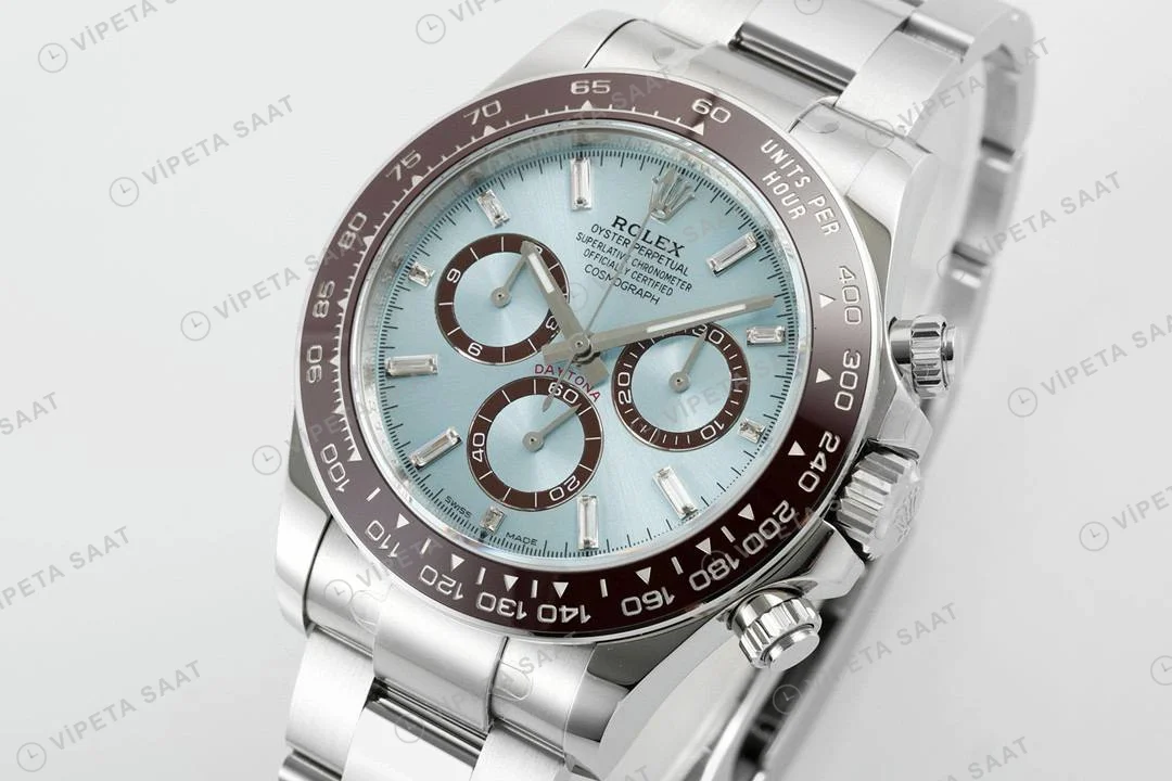 Rolex Daytona Buz Mavi Oyster Super Clone ETA Saat detay 3