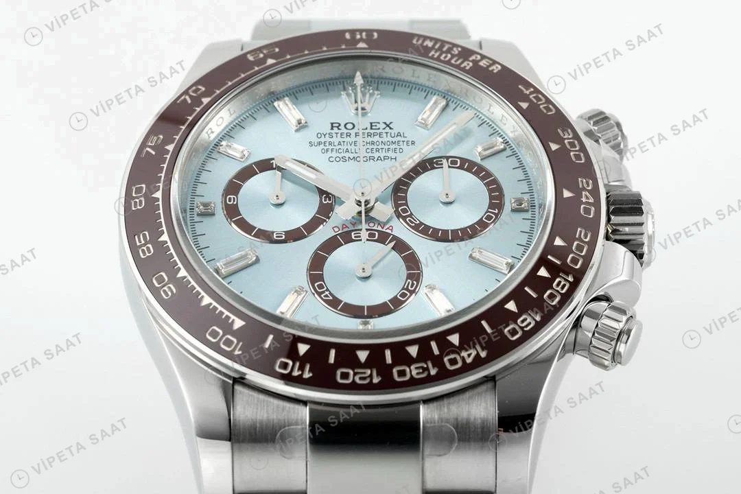 Rolex Daytona Buz Mavi Oyster Super Clone ETA Saat detay 9