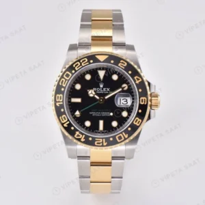Rolex GMT-Master II 116713LN Siyah Oyster Clean Factory Super Clone ETA Saat karşıdan görünüm