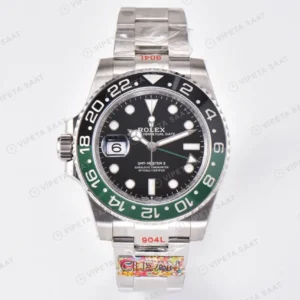 Rolex GMT-Master II 126720VTNR Sprite Siyah Oyster Clean Factory 3285 Super Clone ETA Saat karşıdan görünüm