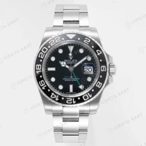 Rolex GMT-Master II 116710LN Siyah Oyster Clean Factory 3285 Super Clone ETA Saat karşıdan görünüm