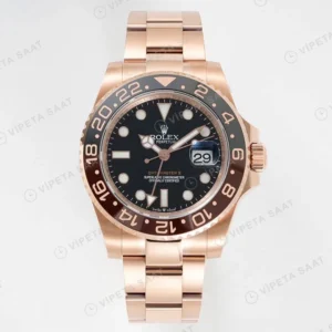 Rolex GMT-Master II Root Beer Kahve Clean Factory Super Clone ETA Saat karşıdan görünüm