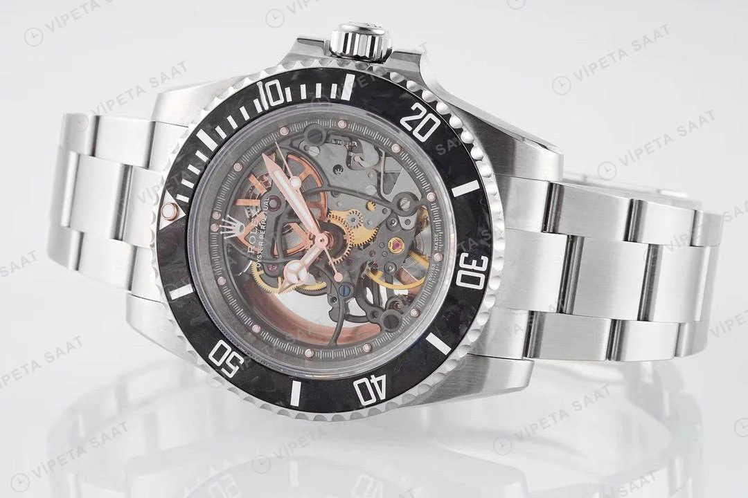 Rolex İskelet Kadran Andrea Pirlo Super Clone ETA Saat detay 3