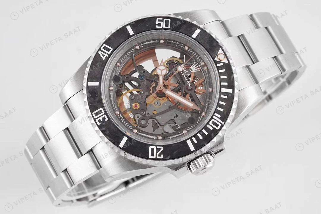 Rolex İskelet Kadran Andrea Pirlo Super Clone ETA Saat detay 4