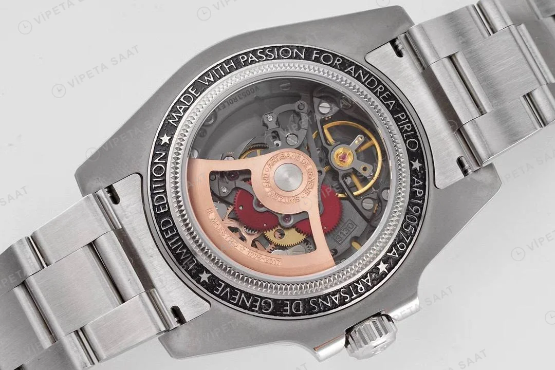 Rolex İskelet Kadran Andrea Pirlo Super Clone ETA Saat detay 6