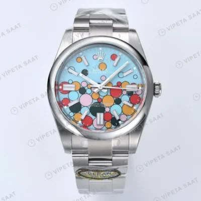 Rolex Oyster Perpetual Celebration 41mm Clean Factory Super Clone ETA Saat karşıdan görünüm