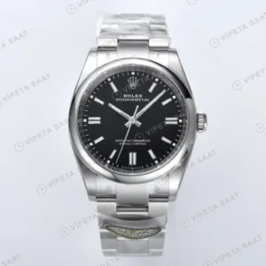 Rolex Oyster Perpetual Siyah 41mm Clean Factory Super Clone ETA Saat karşıdan görünüm