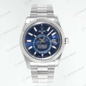 Rolex Sky-Dweller Mavi Oyster Super Clone ETA Saat karşıdan görünüm