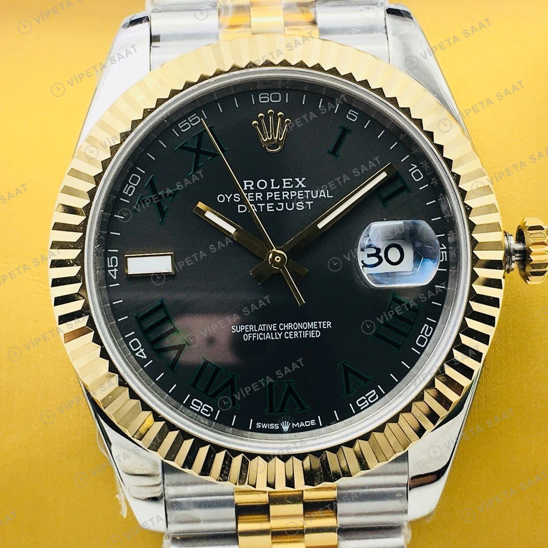 Rolex Sky-Dweller Siyah Kadran Çelik 42mm Super Clone ETA Eta Saat detay 5