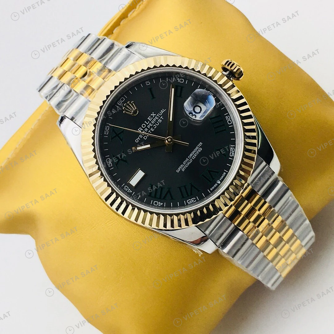 Rolex Sky-Dweller Siyah Kadran Çelik 42mm Super Clone ETA Eta Saat detay 7