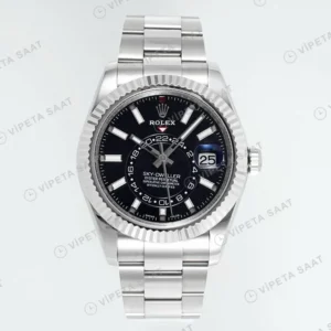 Rolex Sky-Dweller Siyah Oyster Super Clone ETA Saat karşıdan görünüm