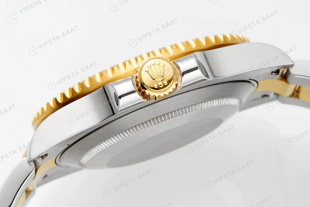 Rolex Submariner 116613LB Two-Tone Mavi 40mm Super Clone ETA Saat detay 5