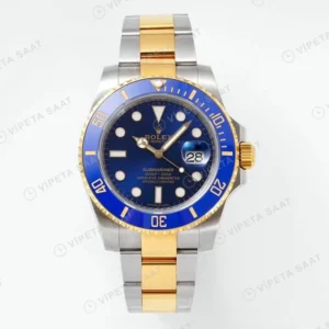 Rolex Submariner 116613LB Two-Tone Mavi 40mm Super Clone ETA Saat karşıdan görünüm