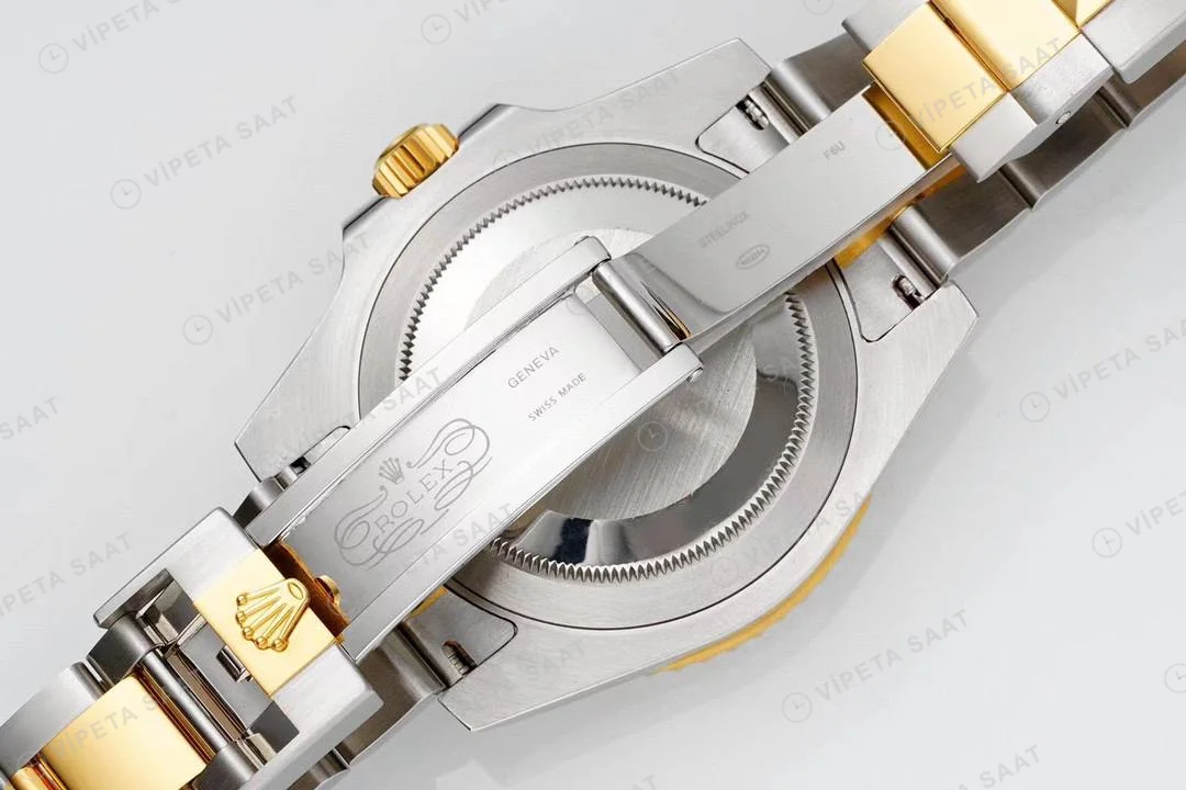 Rolex Submariner 116613LB Two-Tone Mavi 40mm Super Clone ETA Saat detay 8