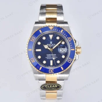 Rolex Submariner 116613LB Bluesy Mavi 40mm Clean Factory Super Clone ETA Saat karşıdan görünüm