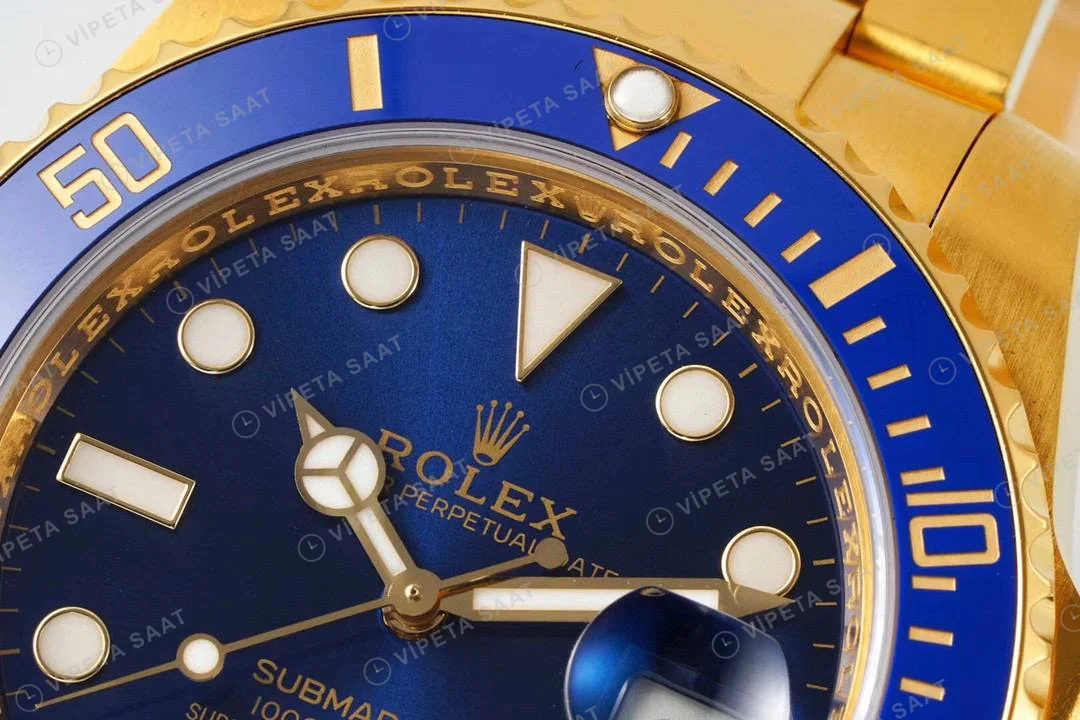 Rolex Submariner 116618LB 18K Mavi 40mm Super Clone ETA Saat detay 8