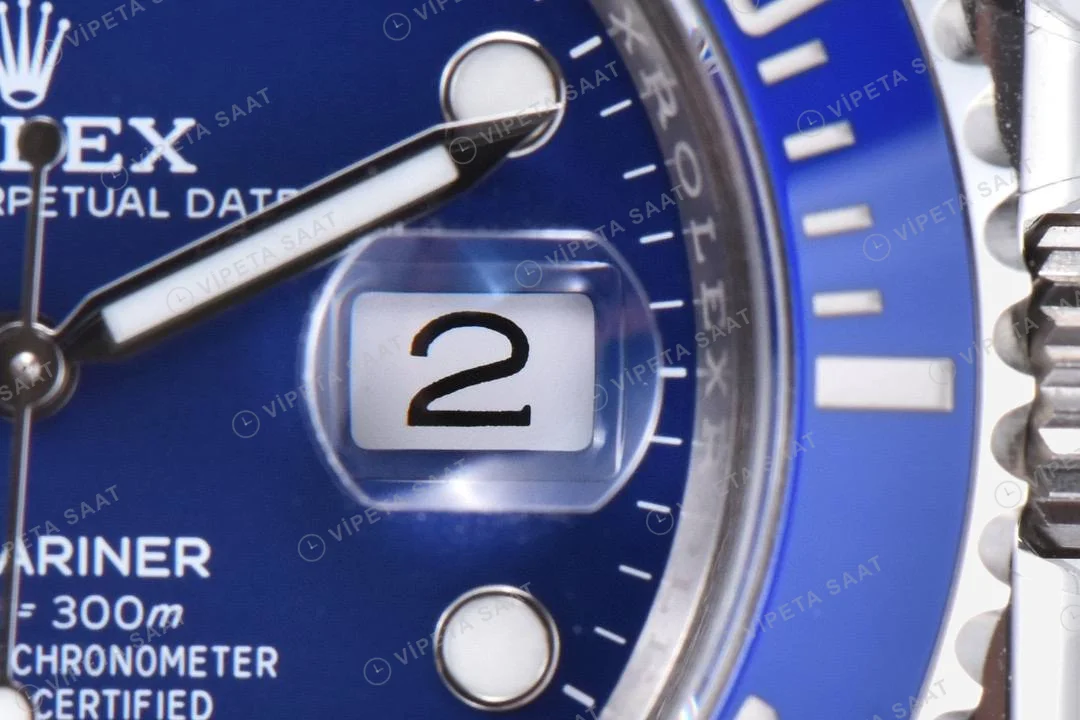 Rolex Submariner 116619LB Clean Factory Mavi Kadran 40mm 904L Clone Super Clone ETA Saat yan görünüm