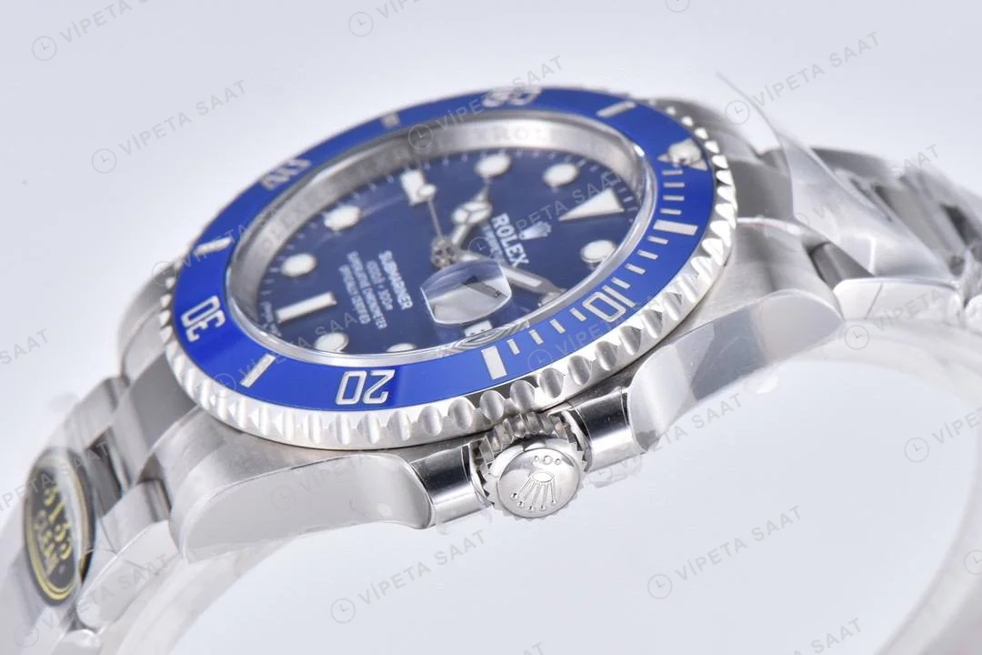 Rolex Submariner 116619LB Clean Factory Mavi Kadran 40mm 904L Clone Super Clone ETA Saat detay 9