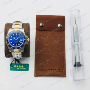 Rolex Submariner Mavi Kadran Çelik Gold 40mm Super Clone ETA Eta Saat karşıdan görünüm