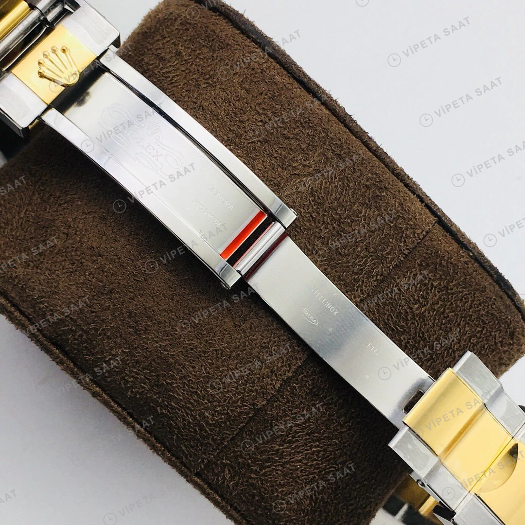 Rolex Submariner Mavi Kadran Çelik Gold 40mm Super Clone ETA Eta Saat detay 7