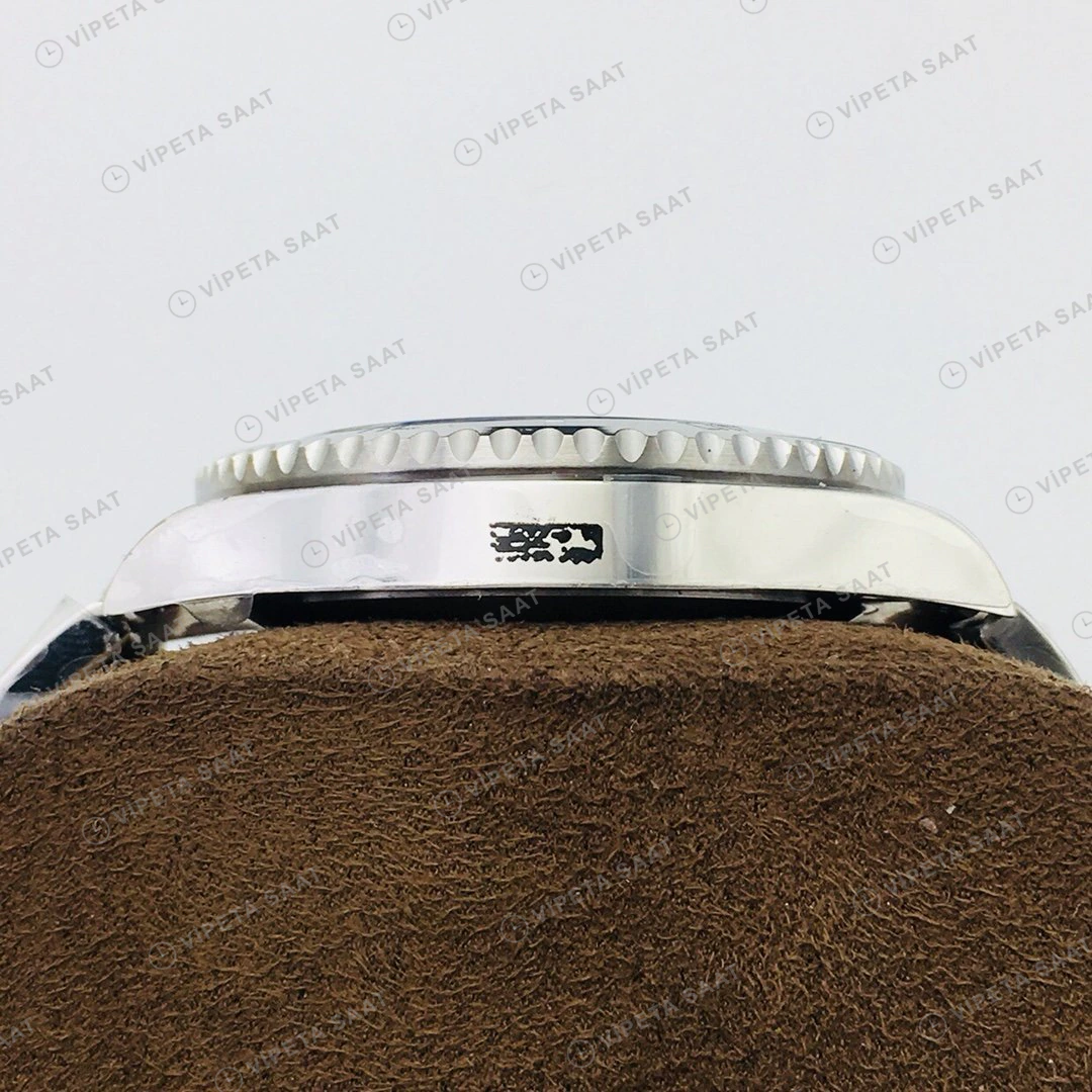 Rolex Submariner Siyah Kadran Mavi Bezel Çelik 40mm Super Clone ETA Eta Saat detay 3