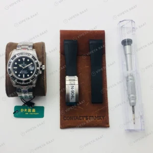 Rolex Submariner Siyah Kadran Taşlı Bezel Çelik 40mm Super Clone ETA Eta Saat detay 4